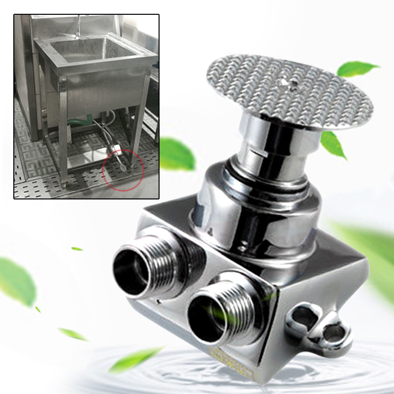 Basin Mixer Cartridge - 銅製フットペダルバルブ,フットペダル制御スイッチ,タップバルブ,冷水シンク,病院および学校用,1個