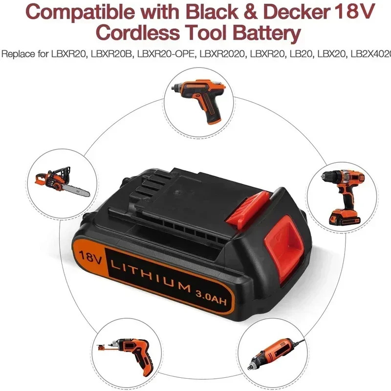 18V 3.0Ah BL2018 交換用ブラック&デッカー  - Black+Decker Tool 20V Max のレビューと価格